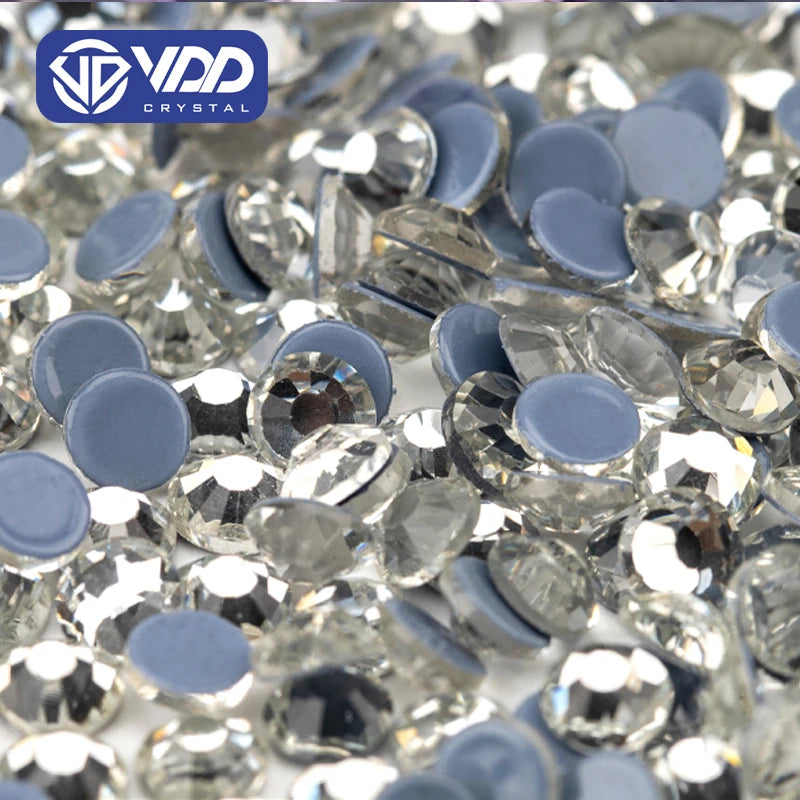 VDD 001 Crystal High Quality Hot-Fix Glass Rhinestone Crystal Flatback Strass Stones for DIY Garment Decoration Wedding Dress