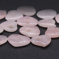 DIY Gemstone Charms Heart Shaped Stone Chip Pendants for Jewelry Making Crystals