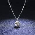 Factory Wholesale Prices Classic Anniversary Gift Six-Claw Diamond Moissanite Pendant Necklace Silver Custom Solitaire Diamond