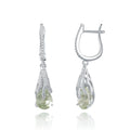 C6499E Abiding Fine Jewelry Brand New Style Prasiolite Gemstone 925 Sterling Silver Trendy Earrings for Girls