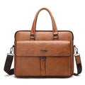 Custom Wholesale PU Travel Handbag 14 Inch Documents Laptop Briefcase Bags for Men Lawyers