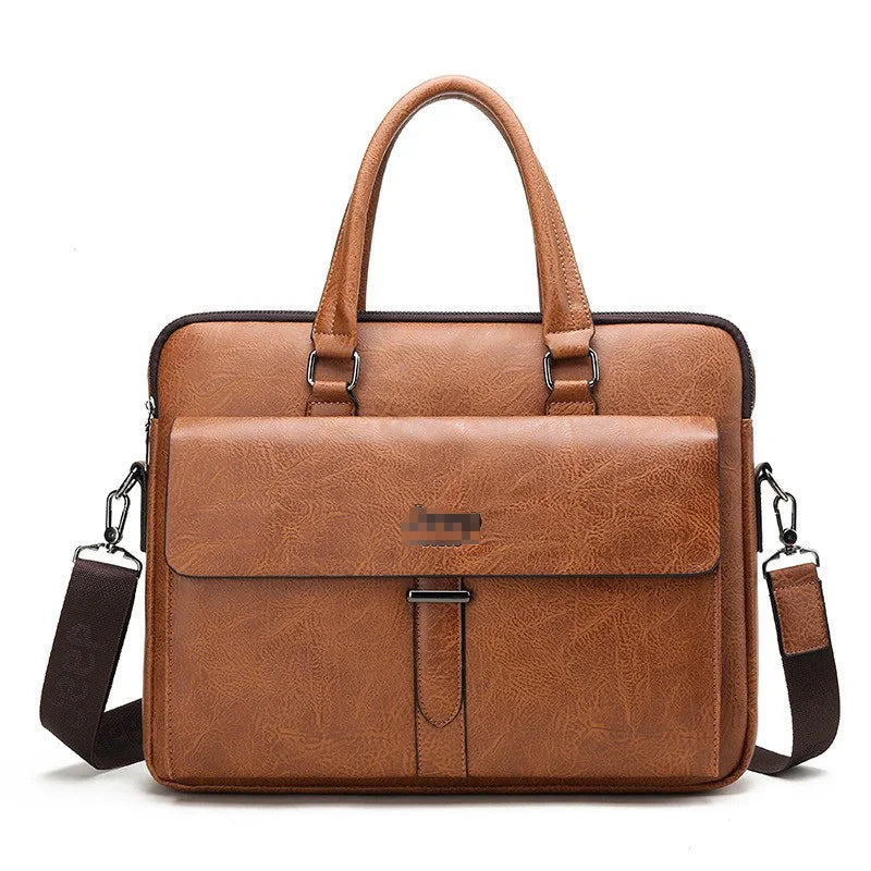 Custom Wholesale PU Travel Handbag 14 Inch Documents Laptop Briefcase Bags for Men Lawyers