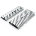 Aluminum Equalizer Rail Telescopic Concealed Heavy Duty Full Extension Table Slide Silent Wheel Desk Kitchen Countertop Silver