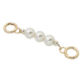 Nolvo World 14cm Sturdy Large Imitation Pearl Small Wallet Handle with Small Jewelry Handbag Chain Replacement