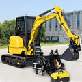 Best Quality 1.8 Ton Mini Crawler Auger Excavator with Rubber Track Micro Digger Small Excavators for Hot Sale