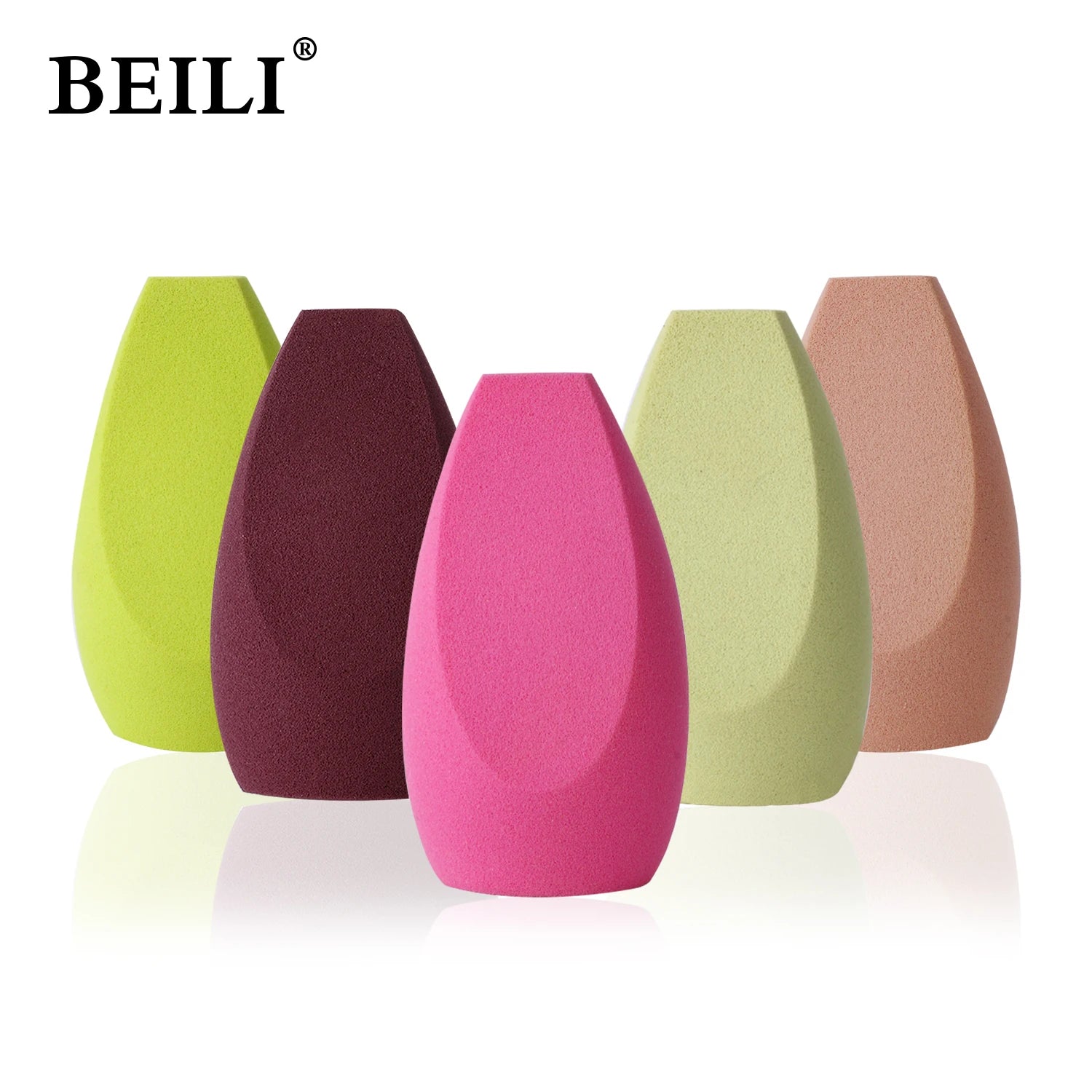 For New Style Cosmetic Makeup Blender Sponge (Sponge Latex Washable) Custom Packaging Box Private Label Makeup Puff