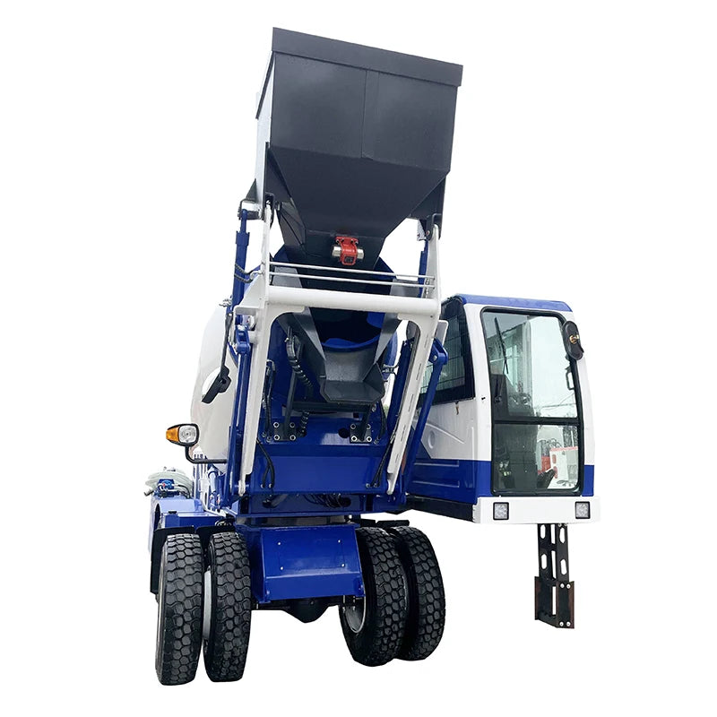 Self Loading 2m3 3m3 4m3 6m3 Drum Concrete Mixer  Self Loading Concrete Machine 3.5m3 Self Loading Cement Mixer