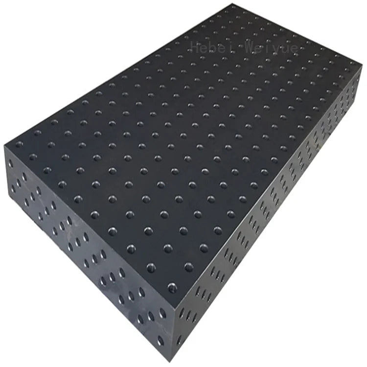 2000*1000*200mm 2D Cast Iron Steel Welding Table Nitrided With Measuring Scales and Accessories