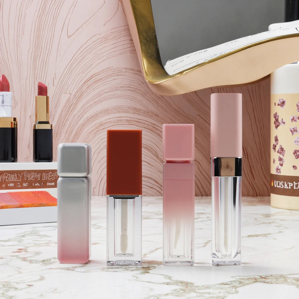 High-Pigment Mineral Lip Gloss DIY Tubes Moisturizing Shiny Matte Lipstick Private Label Vendor Wholesale Makeup Lip Gloss Box