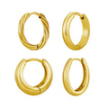 Promotion European American Trendy Stainless Steel Earrings Simple High-End Ear Buckle with Fashion Oval Basic Wholesale Jewelry