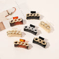 Women Big Hair Accessory Ponytail Hairclips Silver Gold Linked Cuban Chain Hair Claws Clips Custom Black clear Hair Claw
