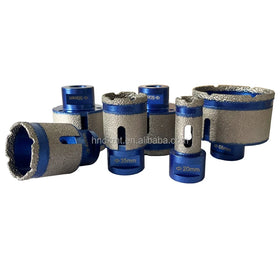 M14 Thread Diamond Crown Porcelain Ceramic Tile Diamond Vacuum Brazed Dry Drilling Core Drill Bits