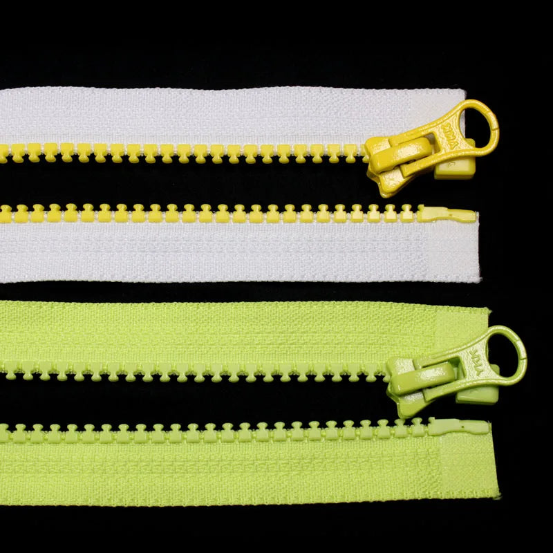 Factory Direct Custom Chunky Luminous Sweat Pants Zippers Reflective Tape Plastic Zipper for Men's Cycling Clothing Accessory