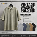 Batik High Quality 100 Cotton Embroidery Custom Polo Tshirts Men Shirt Acid Wash Vintage Golf for Mens Streetwear Top Wear