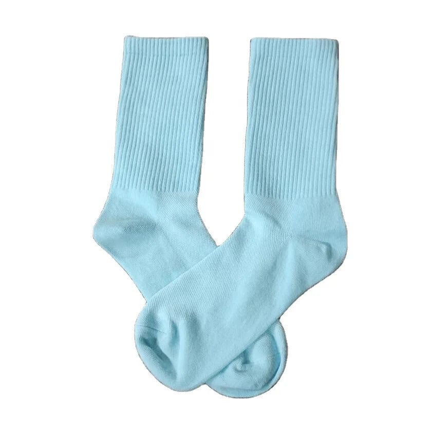 Free Packed Custom Logo Soccer Basketball Running Crew Socks Made China Cotton Nylon Material  Print Pattern