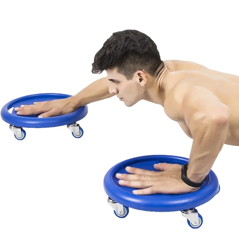4 Wheel Universal Abdominal Fitness Sliding Disk Abdominal Muscle Trainer Wheel Home Gym Equipment Multifunctional Sliding Disk