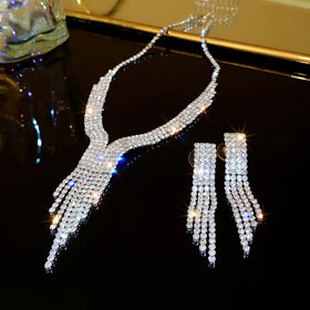 New Fashion Luxury Jewelry Set Jewelry Women's Necklace/Earring Bracelet 3Piece Jewelry Set