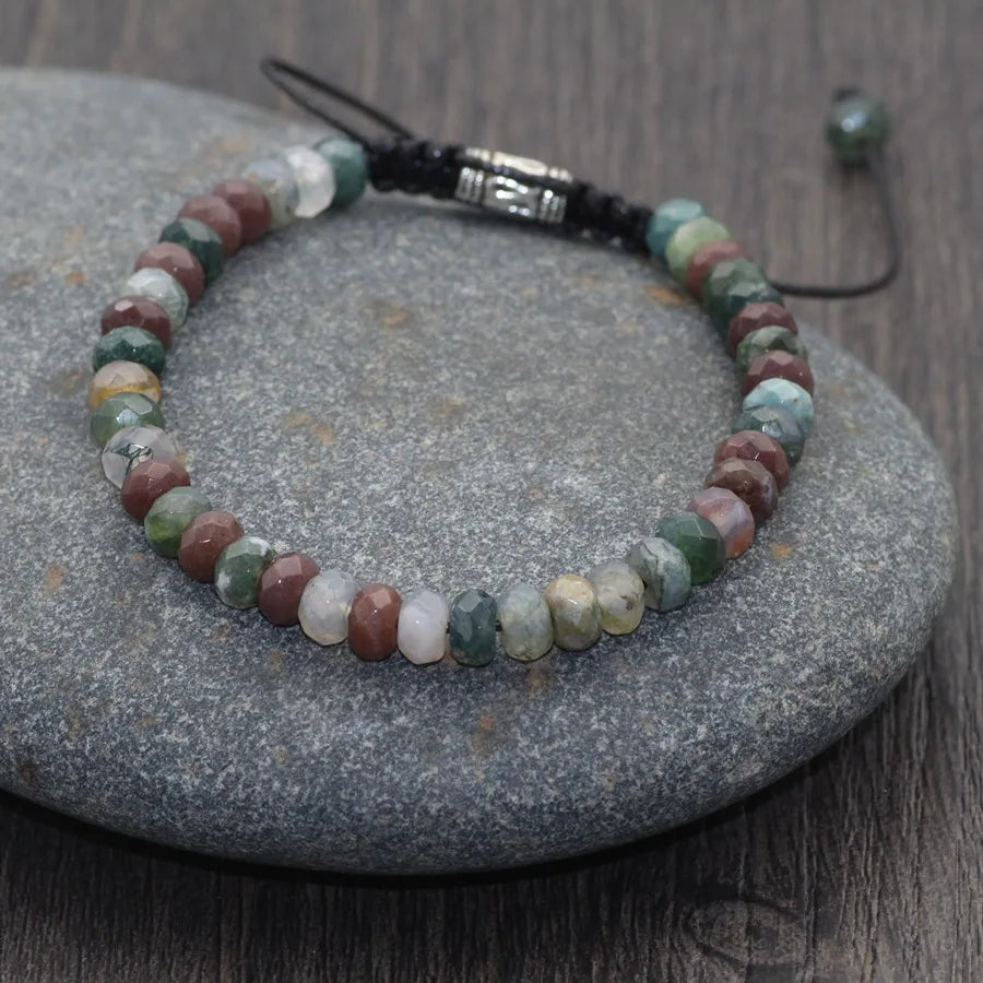 2025 Fashion Handmade Adjustable Natural Stone Agates Beaded  Bracelets Carnelian Bracelets for Women Gift