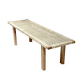 Natural Rattan Cane Woven Wood Platform Bench