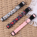 OKEYPETS in Stock Supplier Outdoors Sports Floral Flowers Design China Adjustable Pet Dog Walking Neck Collars