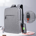 Travel Durable Water Resistant College School Computer Bags Business Laptop Backpack  With USB Charging Port Fits 15.6 Inch Note
