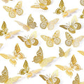 Hot Selling Paper butterfly 3D Hollow butterfly Birthday Party Cake Topper for Wedding Valentine's Day