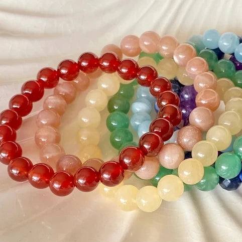 Natural Gemstone Bracelet for Fengshui Lucky Powerful Protection Wrap Bracelet Dainty and Fashionable