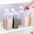 Plastic Injection Cereal Food Grain Storage Container with Dispenser and Measuring Cup