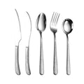 Unique Bark Pattern Handle Stainless Steel Cutlery Set Silver Mirror Polished Flatware Steak Knife Fork Spoon For Hotel Wedding