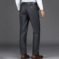 100% British Office Cotton Pleated Custom  High Quality Beltles Buckled Slim Pants Men Formal Trousers