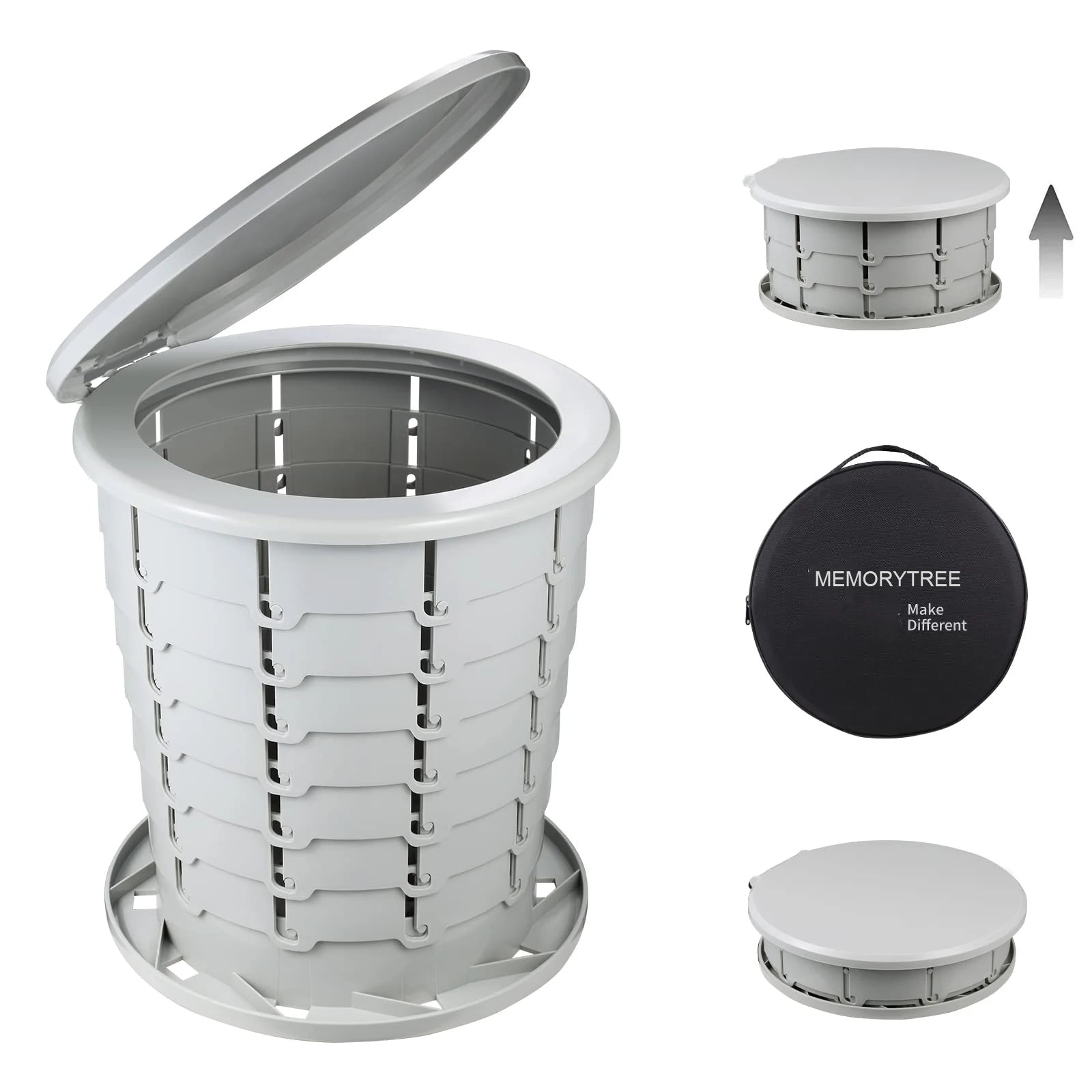 Portable Car-Mounted Outdoor Toilet Emergency Mobile Toilet Camping Travel Odor-Resistant Folding Retractable Toilet