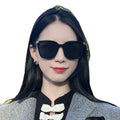 ADE WU STY3140L Funky Classic Sunglasses Manufacturers Trendy Millet Nail Women Men Black Square Frame Sun Glasses UV400 Summer