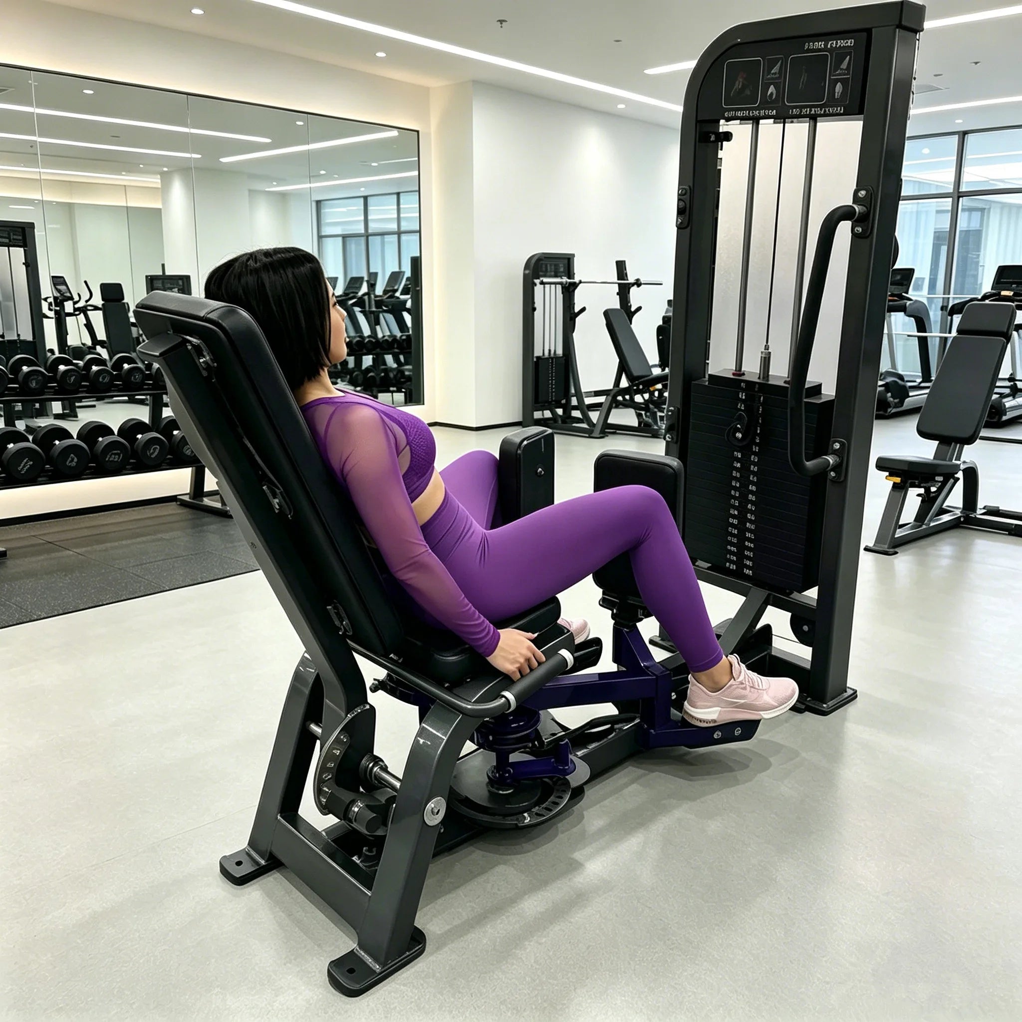 Commercial Hip Abduction Adduction Machine Cheernin Inner Outer Thigh Station
