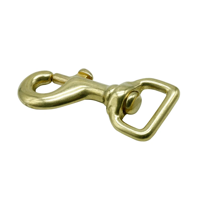 Durable Solid Brass Snap Hook Horse Halter Collar Clip With Lobster Clasp Pet Accessories Bag Parts & Accessories