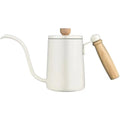 304 Stainless Steel and Sandalwood Food Grade Materials Coffee Pot More Healthy.