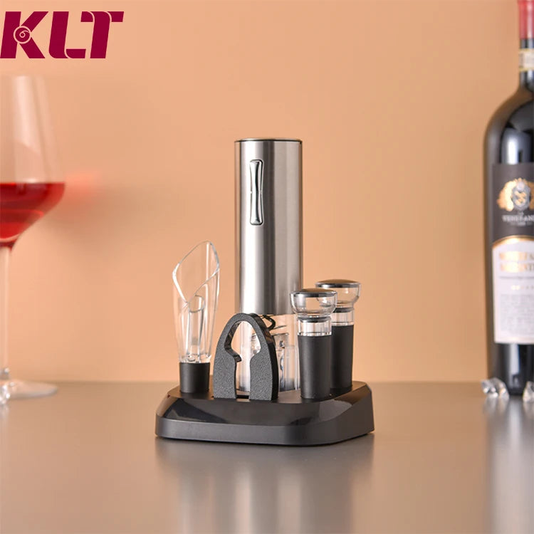 Custom Rechargeable Fancy Wine Bottle Opener Electric Wine Opener Set Wine Opener