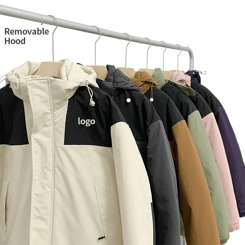 Wholesale Removable Hat Graphene Warm Waterproof Puffer Jacket Men Winter