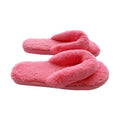 Wholesale Custom Faux Fur Warm Winter Mules Fluffy  Indoor Flip Flops Women Anti slip Plush Shoes Home Bedroom