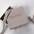 Luxury Microfiber Jewelry Pouch with Custom Logo Envelope Flap Packaging for Premium Jewelry Container