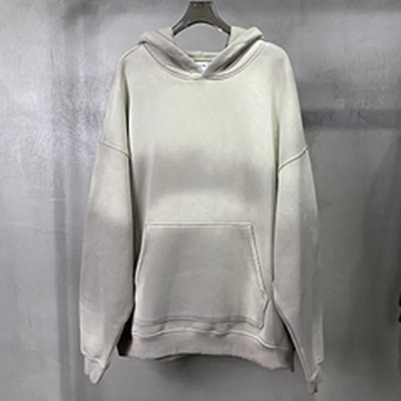 Wash Water Spray Dye Old 360gsm Hooded Sweater Men's and Women's Hot Selling Style Winter Essential Hoodie