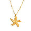 Joolim Jewelry 18K Gold Plated Starfish Pendant Necklace Stainless Steel Tarnish Free Jewelry Wholesale