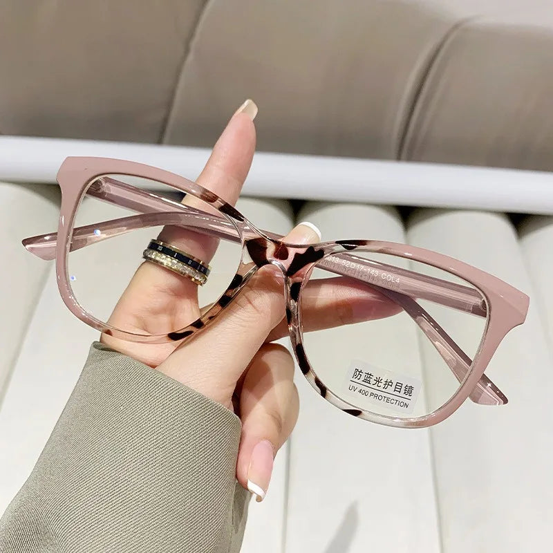 28013 Hot Sale Women Pc Cat Eye Optical Frame Anti Blue Light Eyewear Anti Reflection Glasses 2026