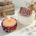 3D Round Rose Silicone Aromatherapy Candle Mold Rose Cylinder Silicone Mould for Handmade Soap