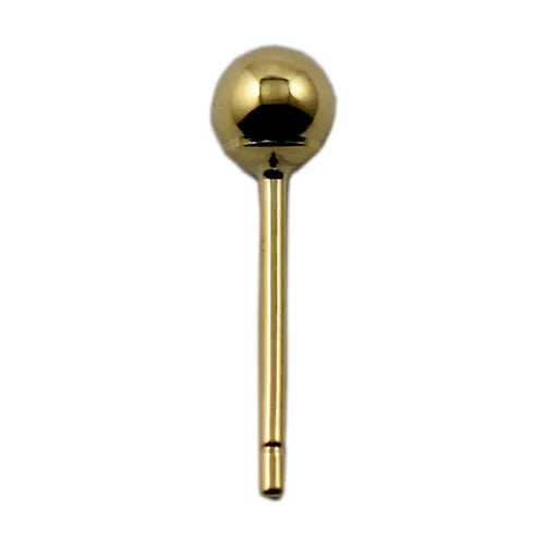 Beadsnice 14k Gold Religious Bezel Setting Ball Stud Earring-Engagement/Wedding/Anniversary Gift