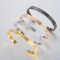 Personalized Messager Islam Muslim Men Jewelry Gift Stainless Steel Arabic Bracelet   Cuff Bangles Women