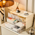 OWNSWING Makeup Organizer With Drawers Stackable Skincare Cosmetic Organization Cosmetic Display Cases for Table