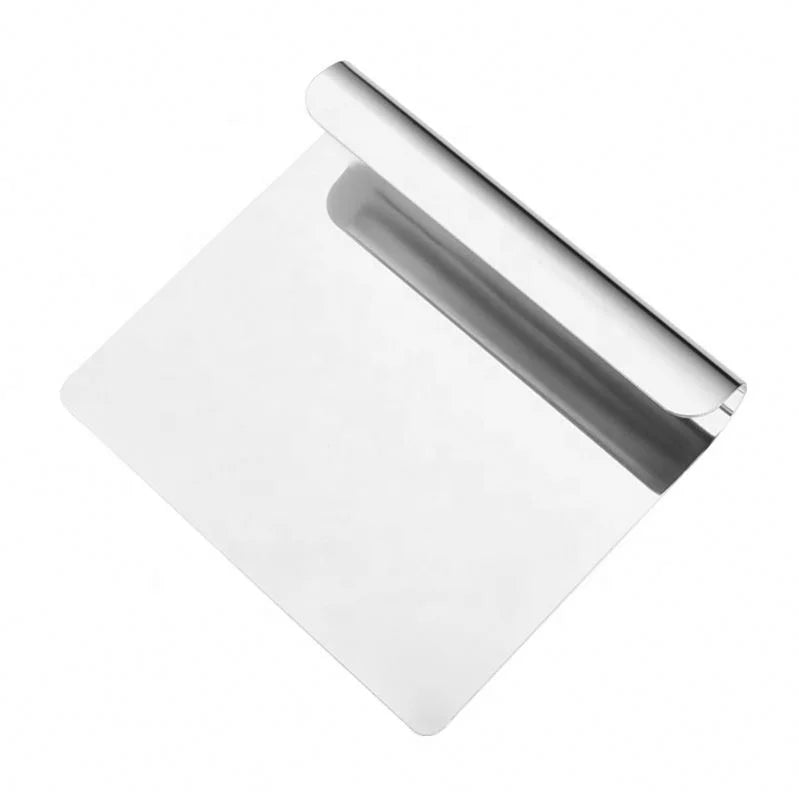 Kitchen Helper Cheap Cream Scraper Stainless Steel Rolling Dough Cutter Pizaa Bread Dough Sheet Scraper Cutter