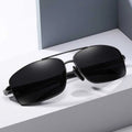 Unisex Adult Outdoor Retro Blue Fashion Sports Photochromic Sunglasses S96002 Polarized Lenses Metal Spring