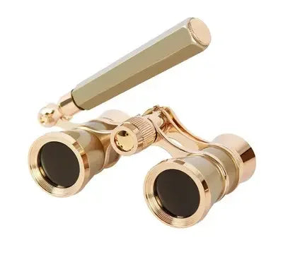 Antique Vintage Best Selling Luxury Ladies Gift Optics Bk7 Foldable Theater 3X25 0pera Glasses with Handle