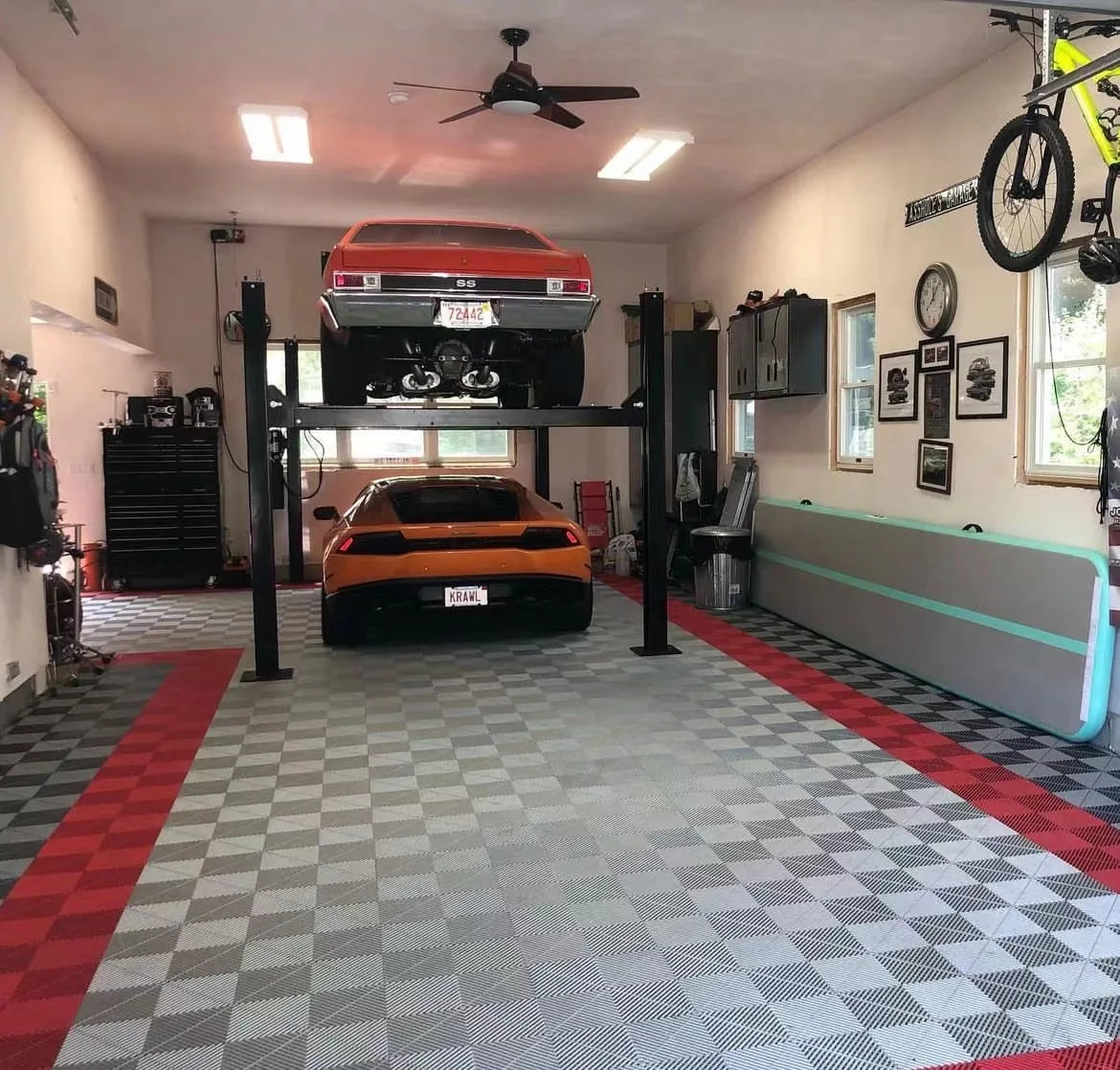 Outdoor Driveway Car Wash Drainage Plastic Floor Click-Installation Indoor Vinyl Flooring for Villas Graphic Design Solution